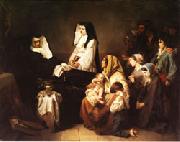Isidore pils The Death of a Sister of Charity Germany oil painting reproduction